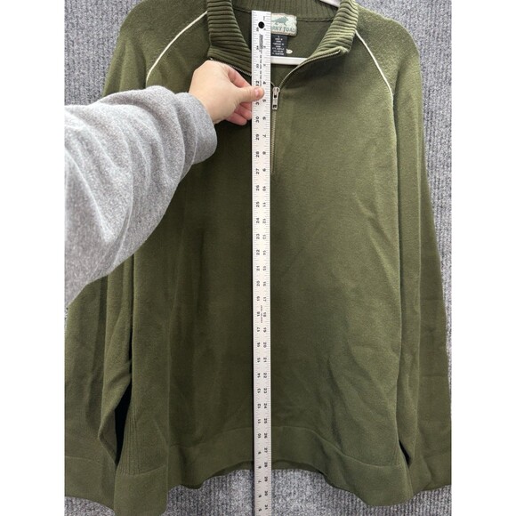 Horny Toad 1/4 Zip Pullover Men’s Large Green Heavyweight Outdoor Hiking Sweater - Picture 5 of 7